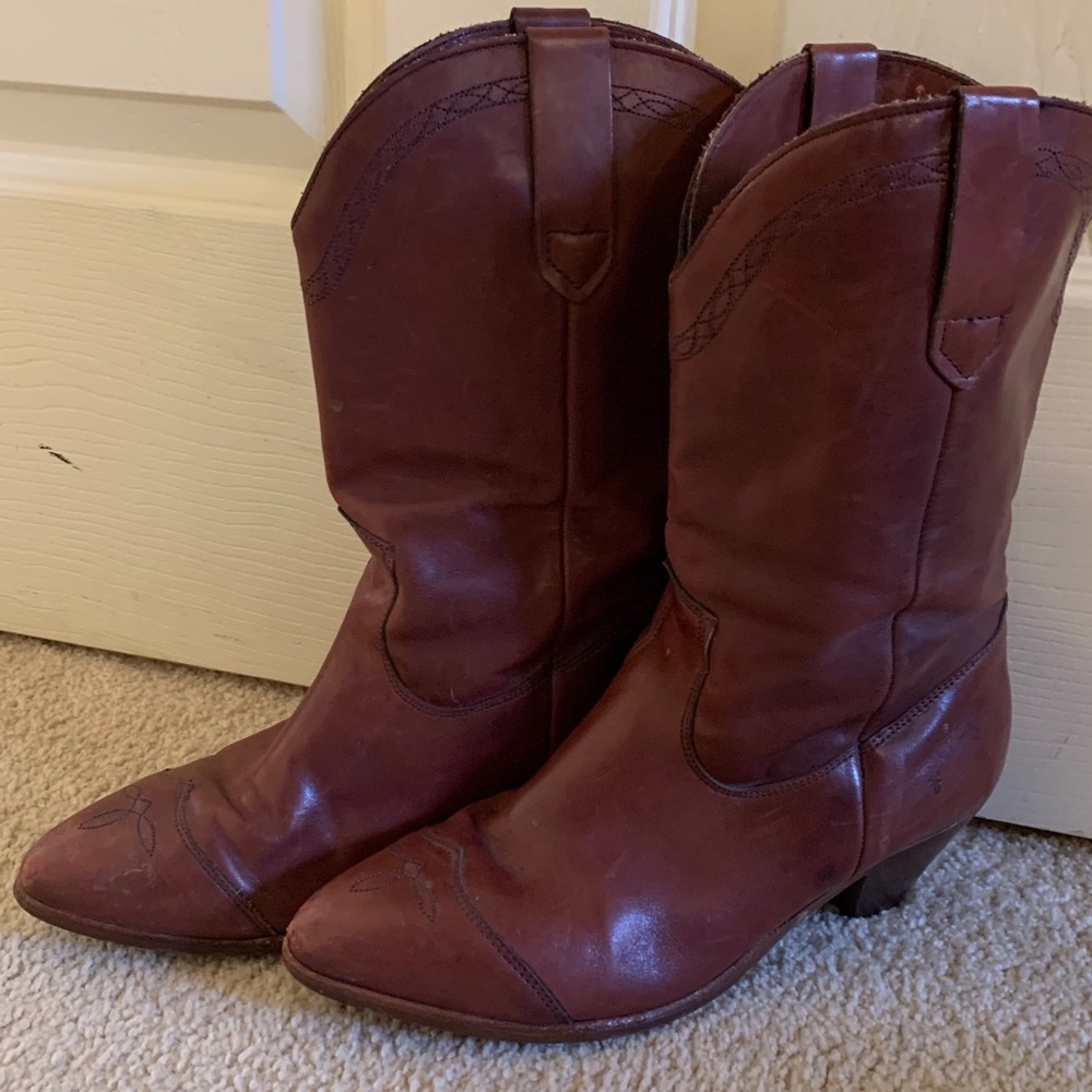 Frye cowboy boots!